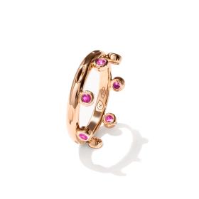 Roségold, Ringe, Tamara Comolli GYPSY Ring Crown Brilliant Cut 'Blush'  R-Gyp-C-Br-Blu-rg