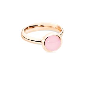Roségold, Ringe, Tamara Comolli BOUTON Ring small Chalcedony pink R-BOU-s-ChPi-rg