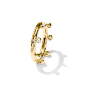 Gelbgold, Ringe, Tamara Comolli GYPSY Ring Crown Brilliant Cut Classic R-Gyp-C-Br-Cl-yg