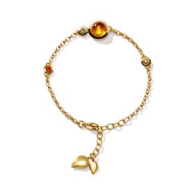 Gelbgold, Armschmuck, Tamara Comolli BOUTON Armband Mini Chain 'INDIAn Summer' small/medium B-BOU-c-IS-sm-yg