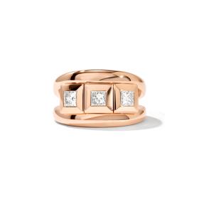 Roségold, Ringe, Tamara Comolli CURRICULUM VITAE 3 Ring Diamanten medium R-CV3-m-Pr-rg