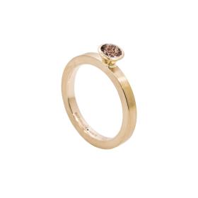 Rotgold, Ringe, Schmuckwerk Alpen Solitairering GT514-RG-BB