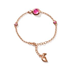 Roségold, Armschmuck, Tamara Comolli BOUTON Armband Mini Chain 'Blush' small/medium B-BOU-c-Blu-sm-rg