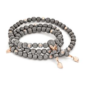 Roségold, Armschmuck, Tamara Comolli INDIA Armband Diamanten medium Greywood B-IND-GW-m-20Ca-rg