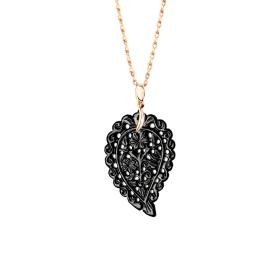 Roségold, Halsschmuck, Tamara Comolli INDIA Anhänger medium Black Onyx P-IND-m-Bla-rg