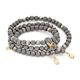 Gelbgold, Armschmuck, Tamara Comolli INDIA Armband Diamanten medium Greywood B-IND-GW-m-20Ca-yg