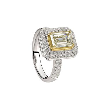 Ringe, Weißgold, Ruppenthal Ring Diamanten Natur