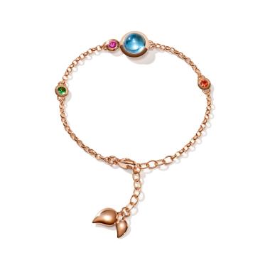 Armschmuck, Roségold, Tamara Comolli BOUTON Armband Mini Chain 'Candy' small/medium