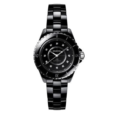 Damenuhr, Automatik, CHANEL J12 KALIBER 12.2 Uhr, 33 mm