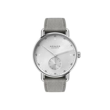 Damenuhr, Handaufzug, NOMOS Glashütte Metro 33 all silver