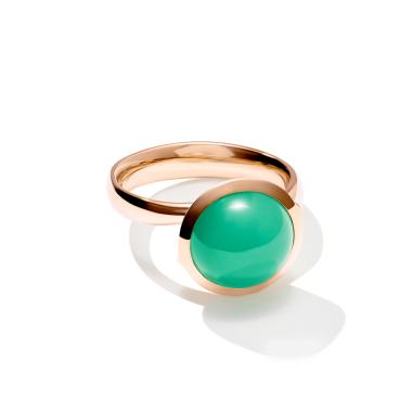 Ringe, Roségold, Tamara Comolli BOUTON Ring large Chrysoprase