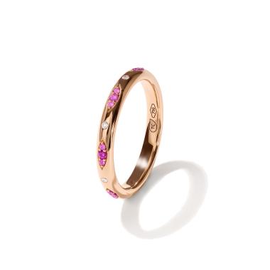 Ringe, Roségold, Tamara Comolli GYPSY Bandring Pavé  'Blush'