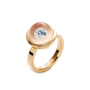 Ringe, Rotgold, Schmuckwerk Glasklar Ring