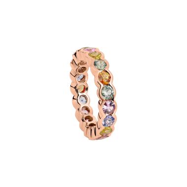 Ringe, Roségold, Ruppenthal Memoirering Saphire fancy