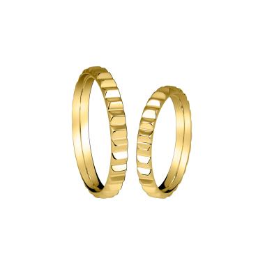 Ringe, Gelbgold, Zig Zag by Natalie Trauringe