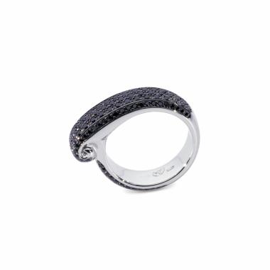 Ringe, Weißgold, Tamara Comolli PAISLEY Drop S Pavé Ring